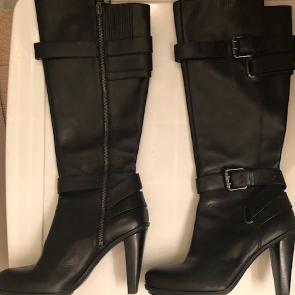 DKNYC Soft Brown Leather Boots, gently worn